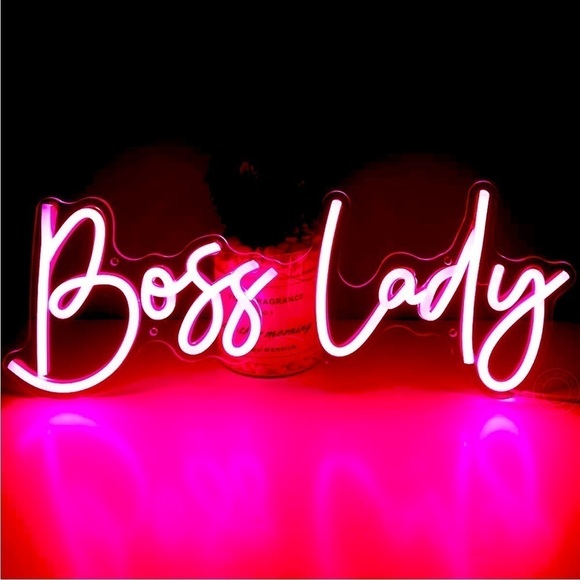 Boss Lady Pink NEON LED Feminine Power Self Love Wall Decor Party Light Up Sign - Picture 1 of 6